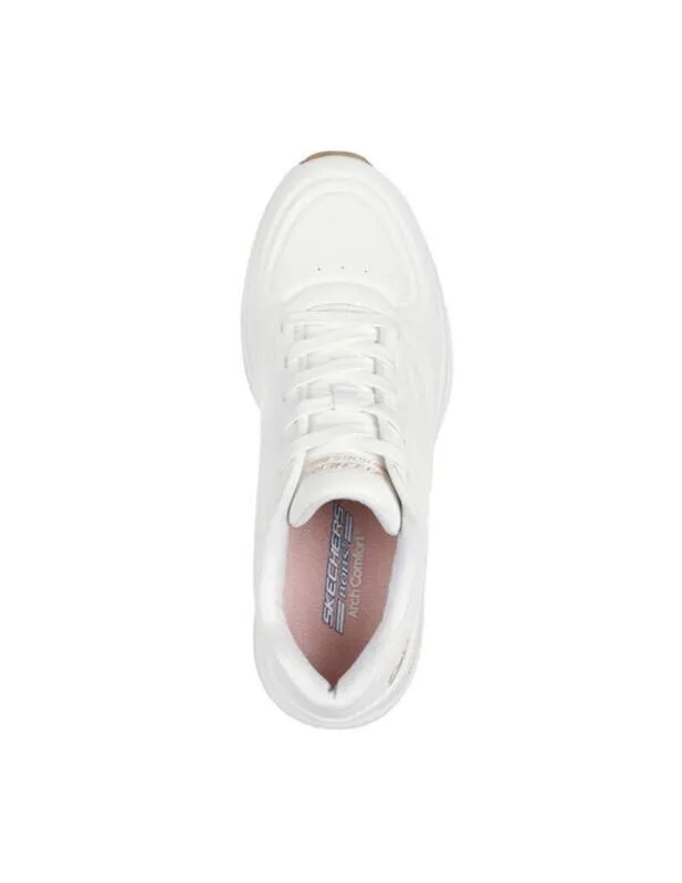 ZAPATILLA SKECHERS BOBS ARCH COMFORT 8 SWEETA BIN EN BLANCO