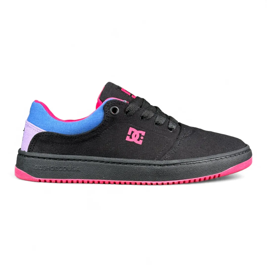 Zapatillas Dc Crisis Tx Ss Mujer Negro Rosa Azul