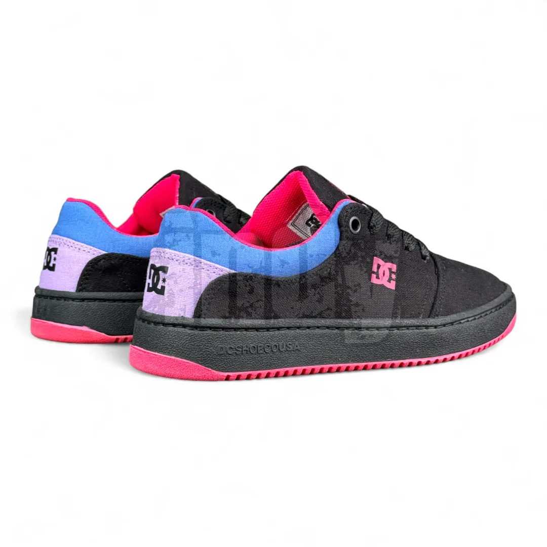 Zapatillas Dc Crisis Tx Ss Mujer Negro Rosa Azul