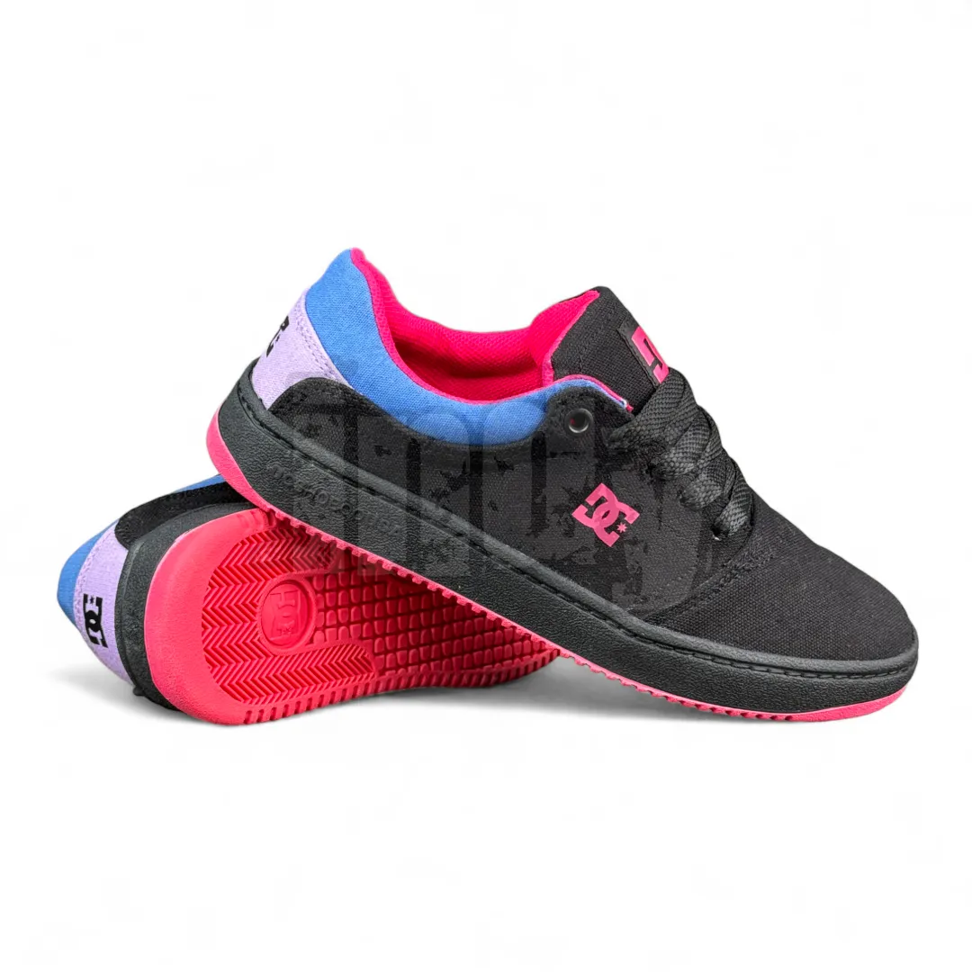 Zapatillas Dc Crisis Tx Ss Mujer Negro Rosa Azul