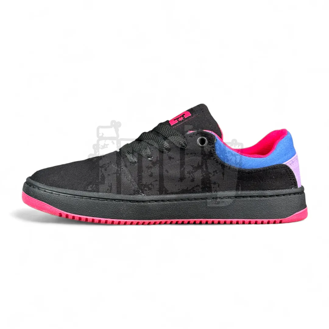 Zapatillas Dc Crisis Tx Ss Mujer Negro Rosa Azul