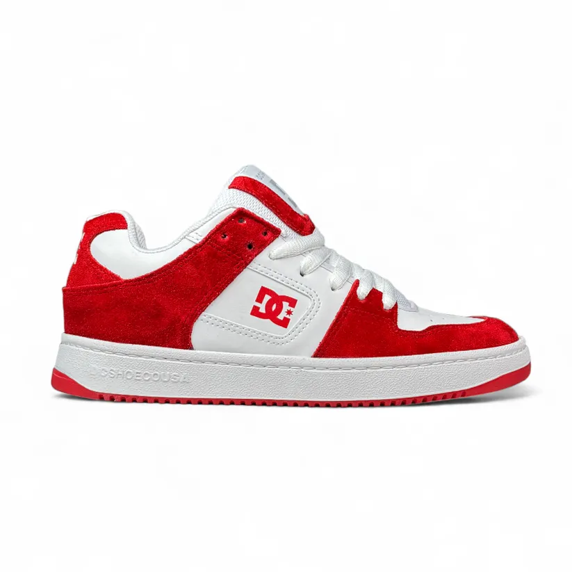 Zapatillas Dc Manteca 3 Se Blanco Rojo