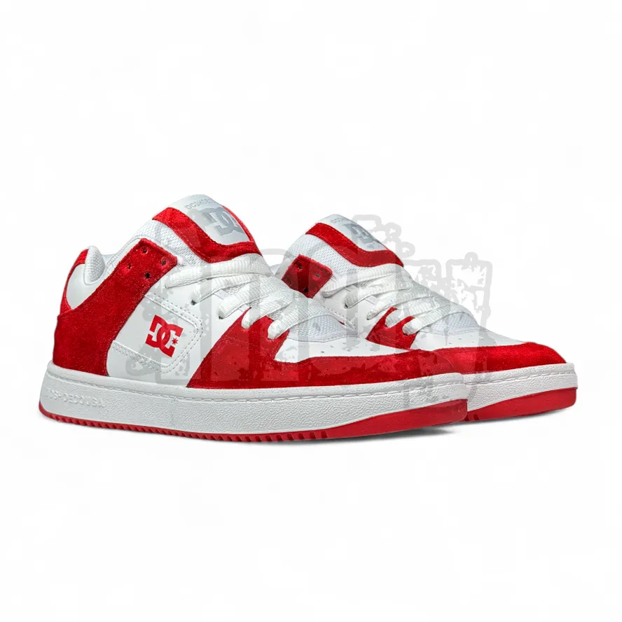 Zapatillas Dc Manteca 3 Se Blanco Rojo