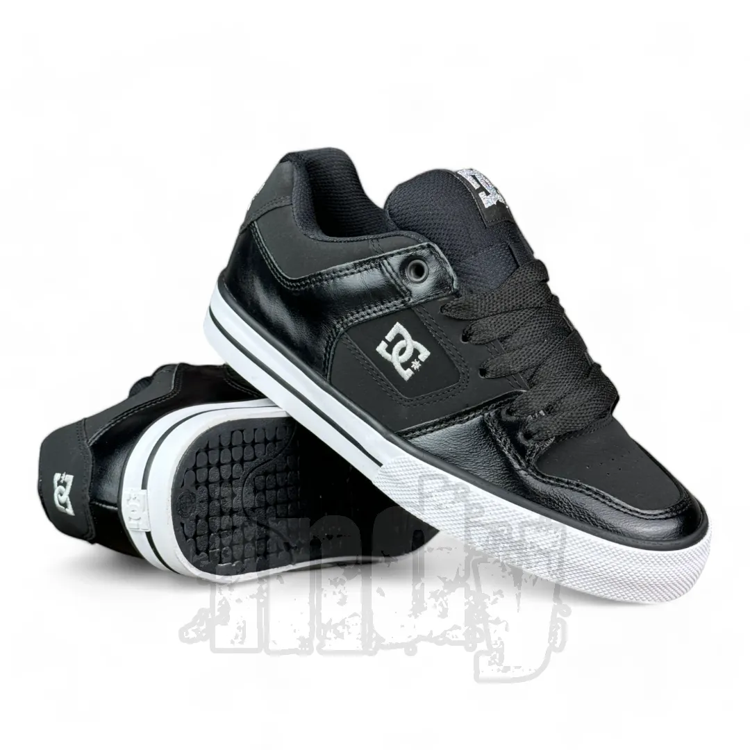 Zapatillas Dc Pure 3 Se Pemium Mujer Negro Blanco