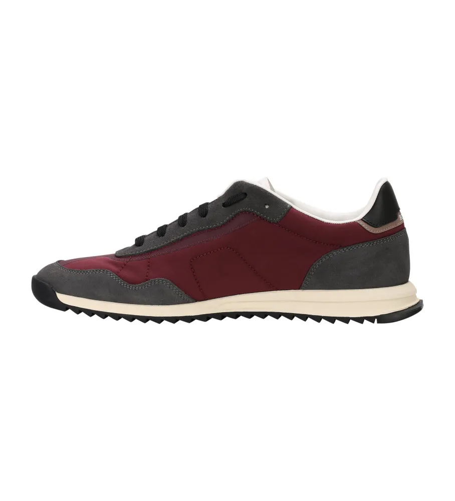 Zapatillas de caña baja granate