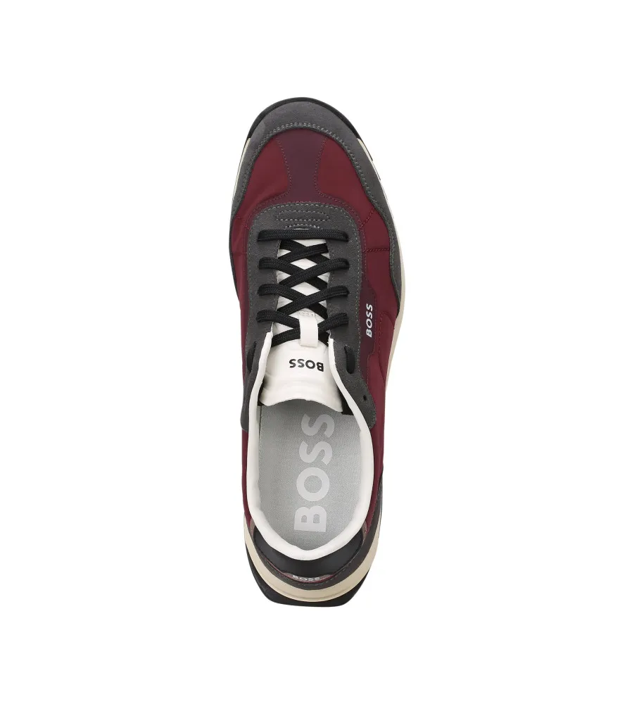 Zapatillas de caña baja granate