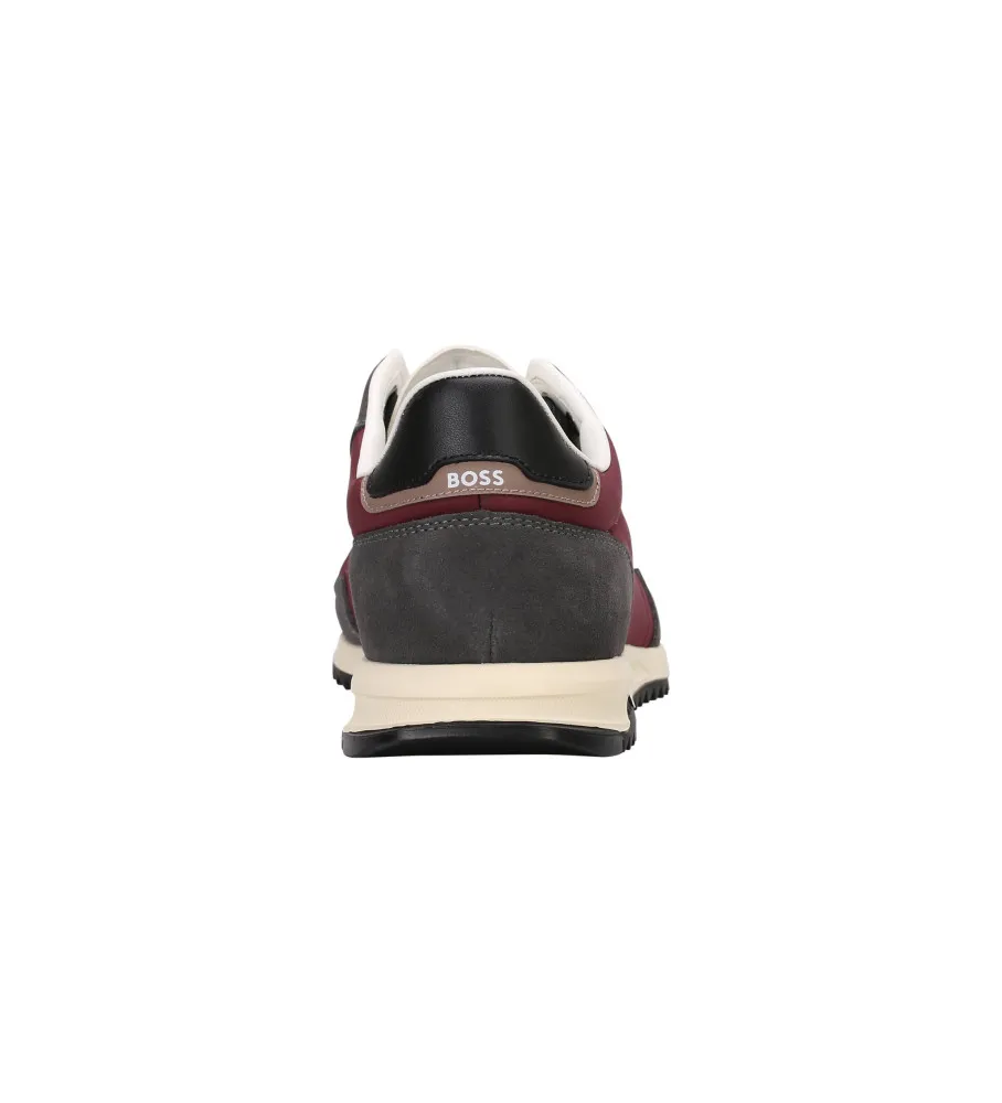 Zapatillas de caña baja granate