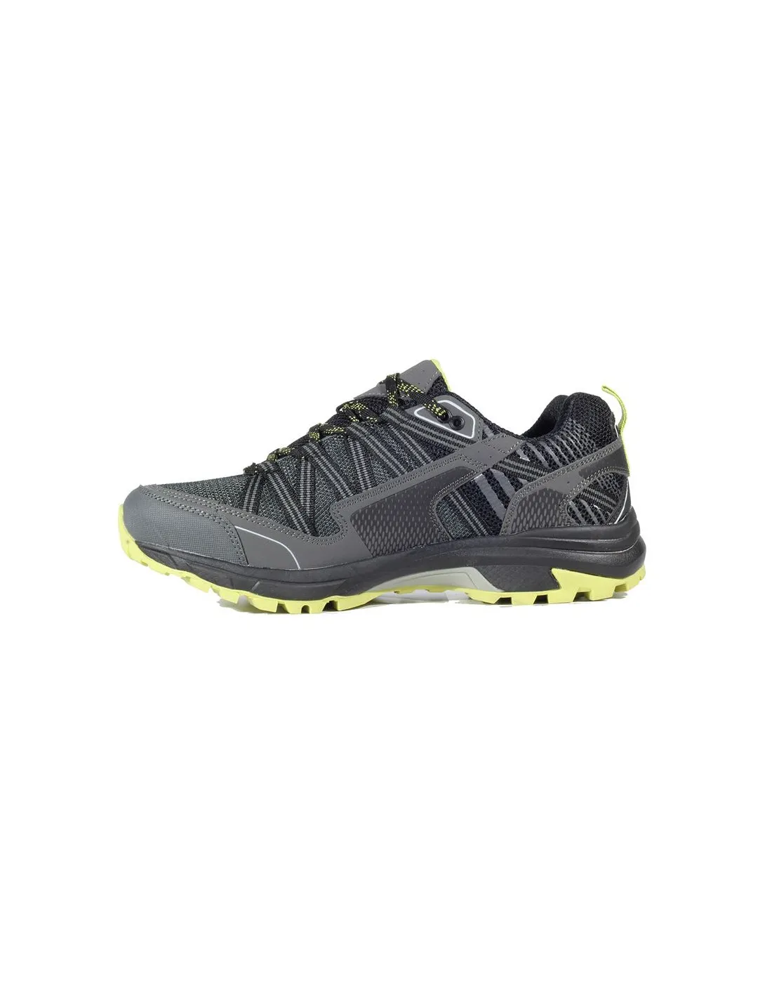 ZAPATILLAS DE MONTAñA HITECH GRAVEL HOMBRE CHARCOAL/CHARTREUSE