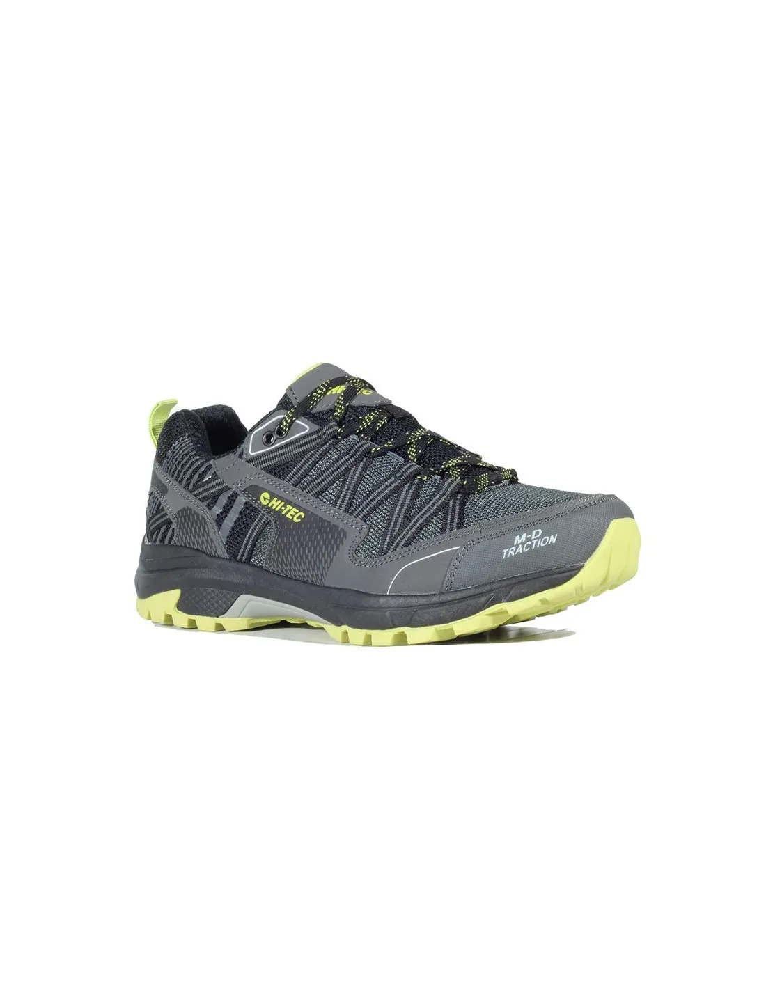 ZAPATILLAS DE MONTAñA HITECH GRAVEL HOMBRE CHARCOAL/CHARTREUSE