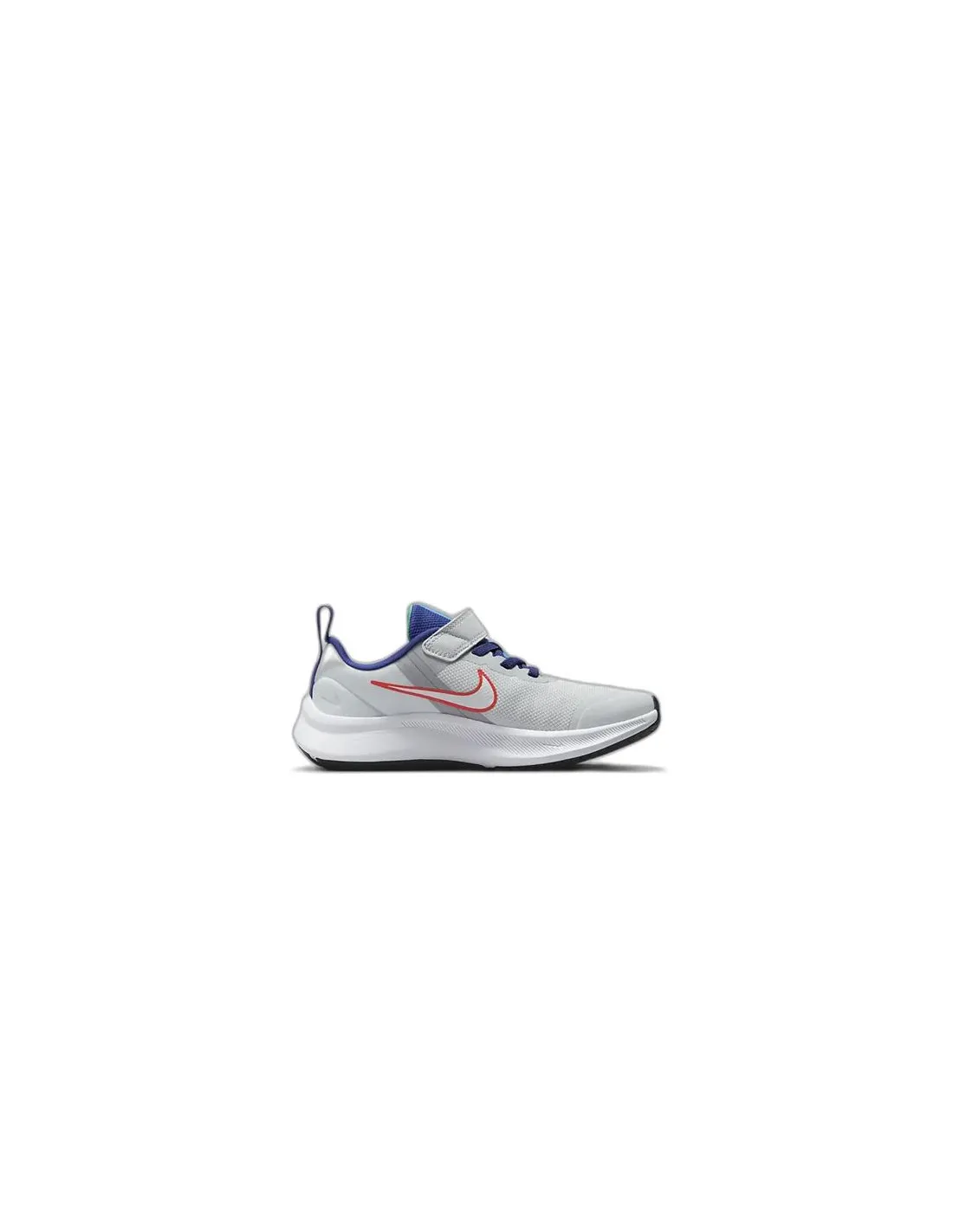 Zapatillas de Running Nike Star Runner 3 Infantil Plata Blanco