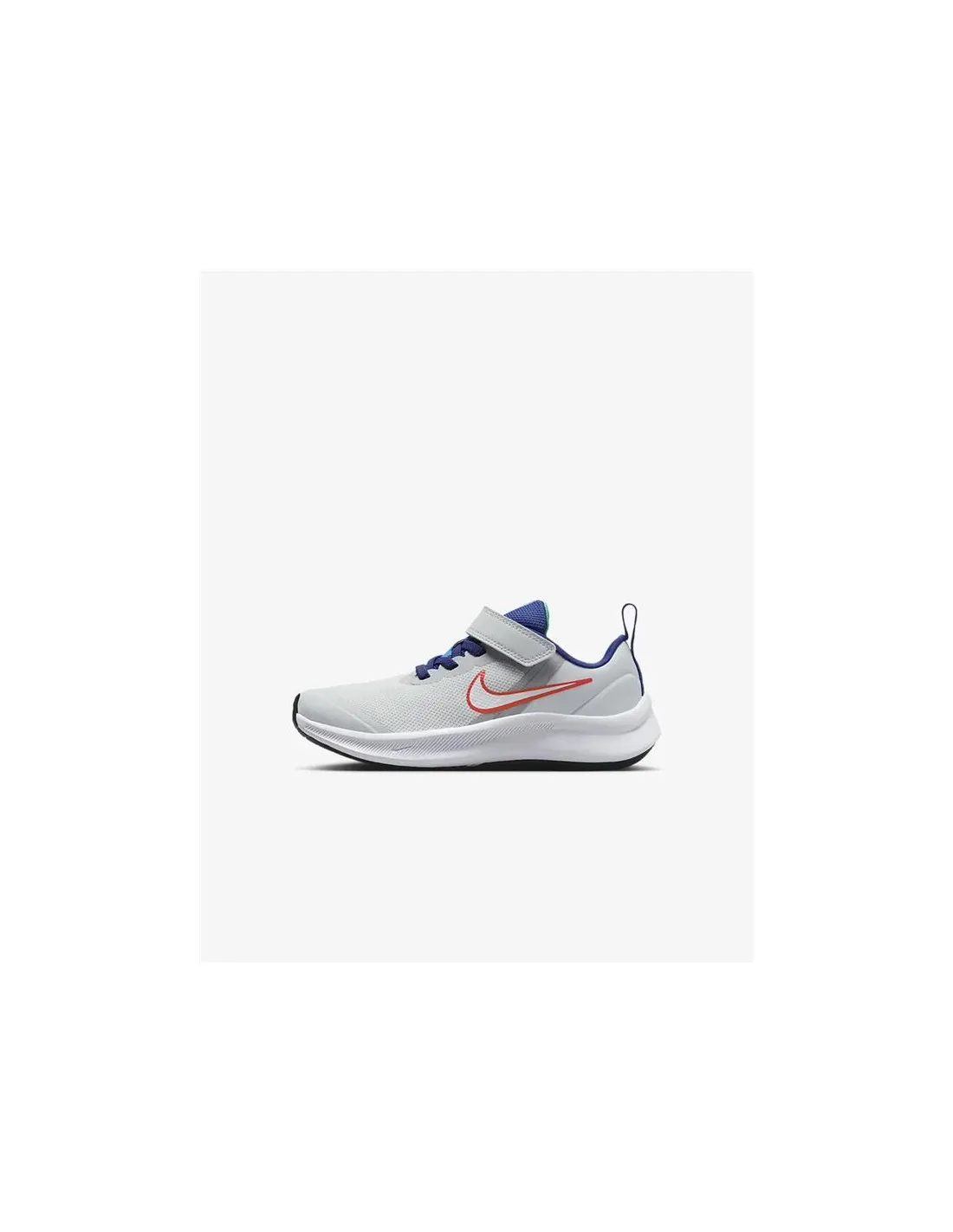 Zapatillas de Running Nike Star Runner 3 Infantil Plata Blanco
