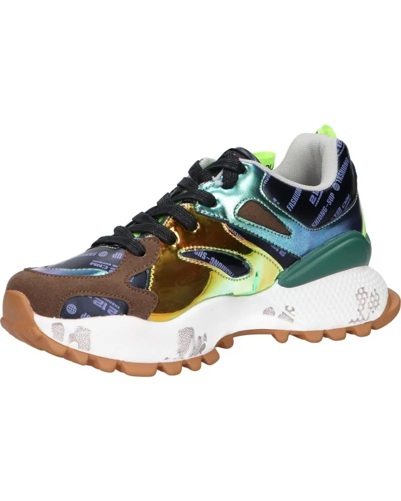 ZAPATILLAS DEPORTE EXE  DE MUJER D1906085  TEXTIL BLUE GREEN