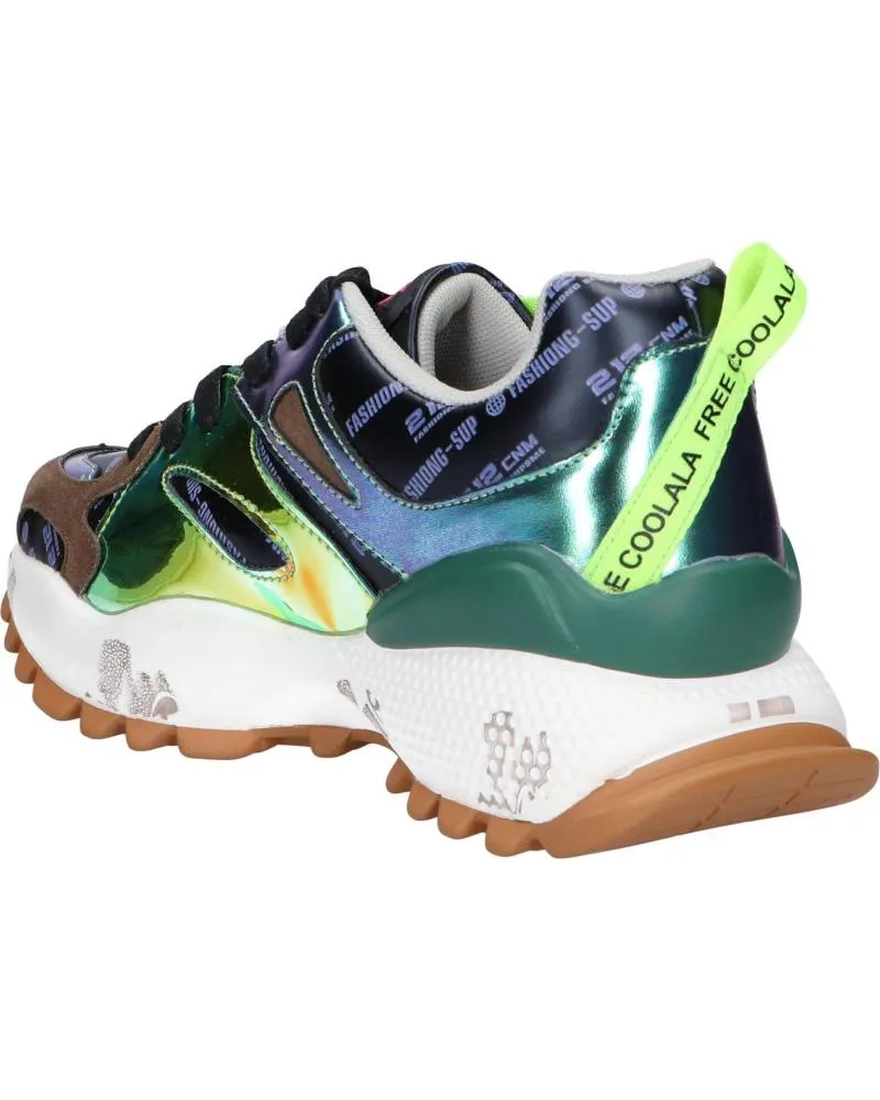 ZAPATILLAS DEPORTE EXE  DE MUJER D1906085  TEXTIL BLUE GREEN