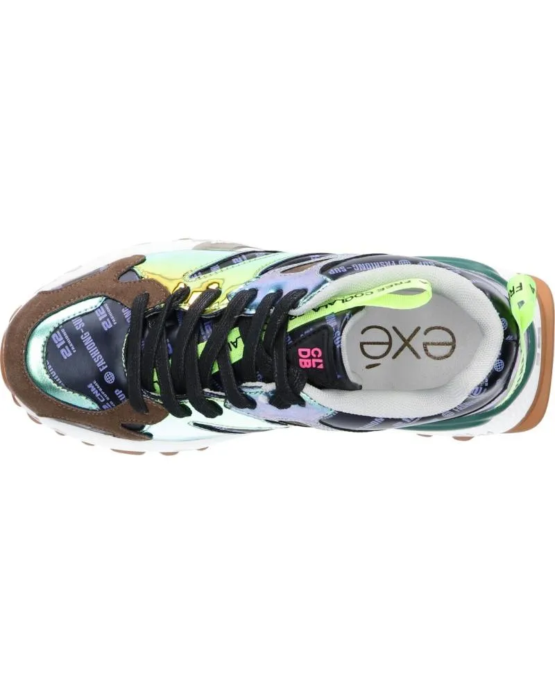 ZAPATILLAS DEPORTE EXE  DE MUJER D1906085  TEXTIL BLUE GREEN