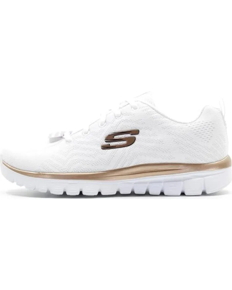 Zapatillas deporte SKECHERS  de Mujer GRACEFUL GET CONNECTED MUJER 12615WTRG BLANCAS  BLANCO