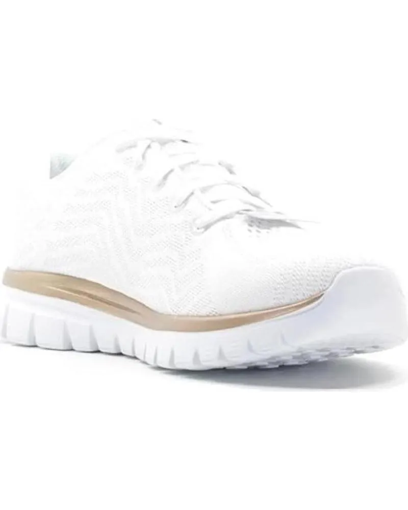 Zapatillas deporte SKECHERS  de Mujer GRACEFUL GET CONNECTED MUJER 12615WTRG BLANCAS  BLANCO