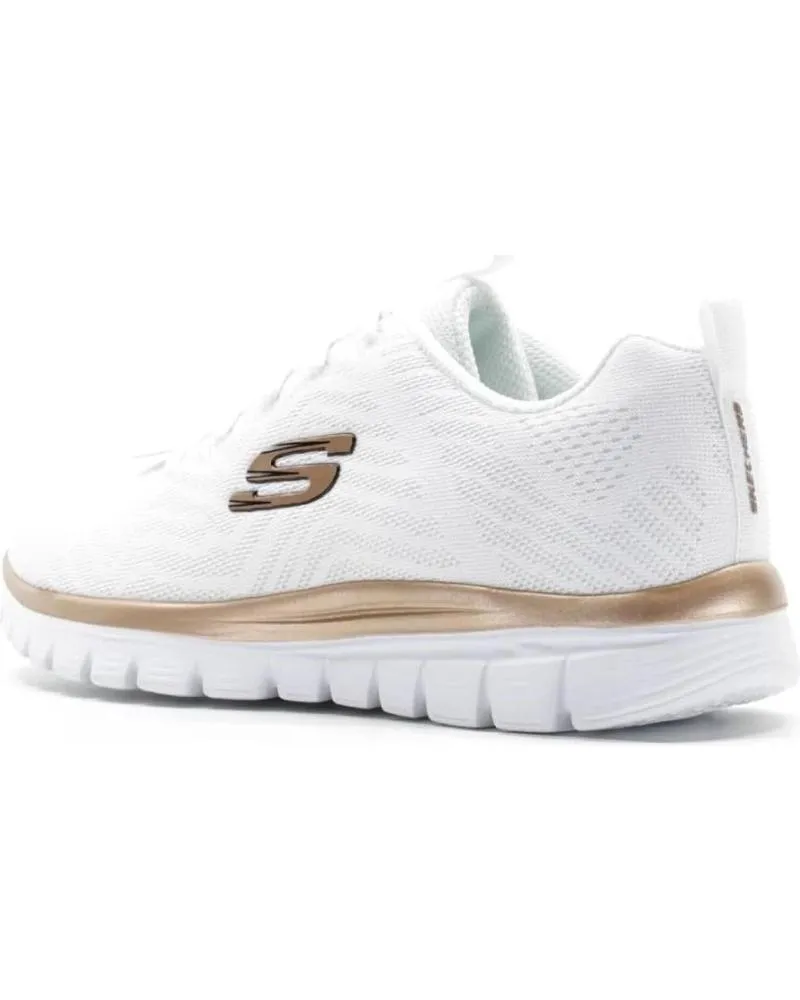 Zapatillas deporte SKECHERS  de Mujer GRACEFUL GET CONNECTED MUJER 12615WTRG BLANCAS  BLANCO