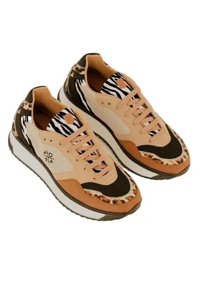 Zapatillas Popa Almanzor Animal Negro para Mujer