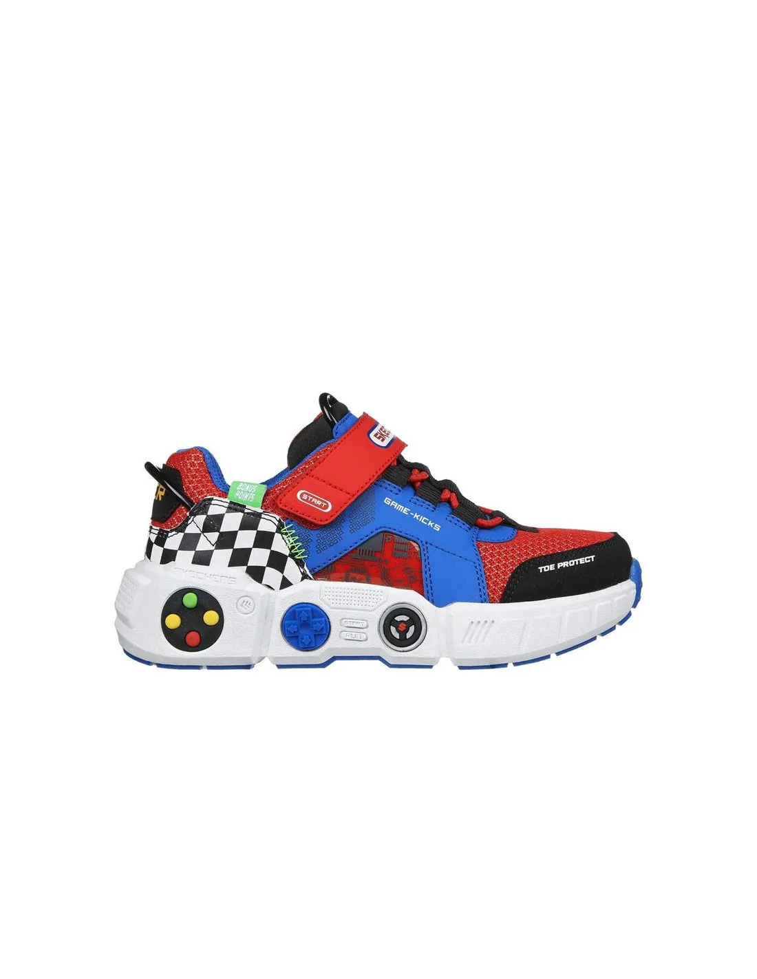 Zapatillas Skechers Gametronix Niño Azul/Rojo
