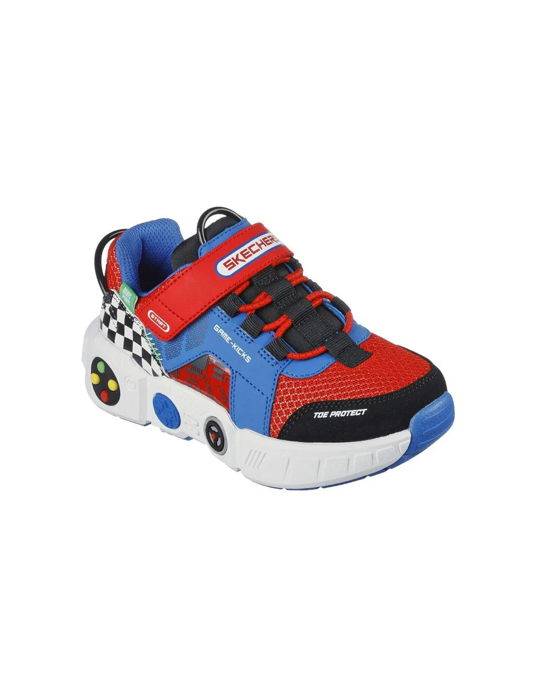 Zapatillas Skechers Gametronix Niño Azul/Rojo