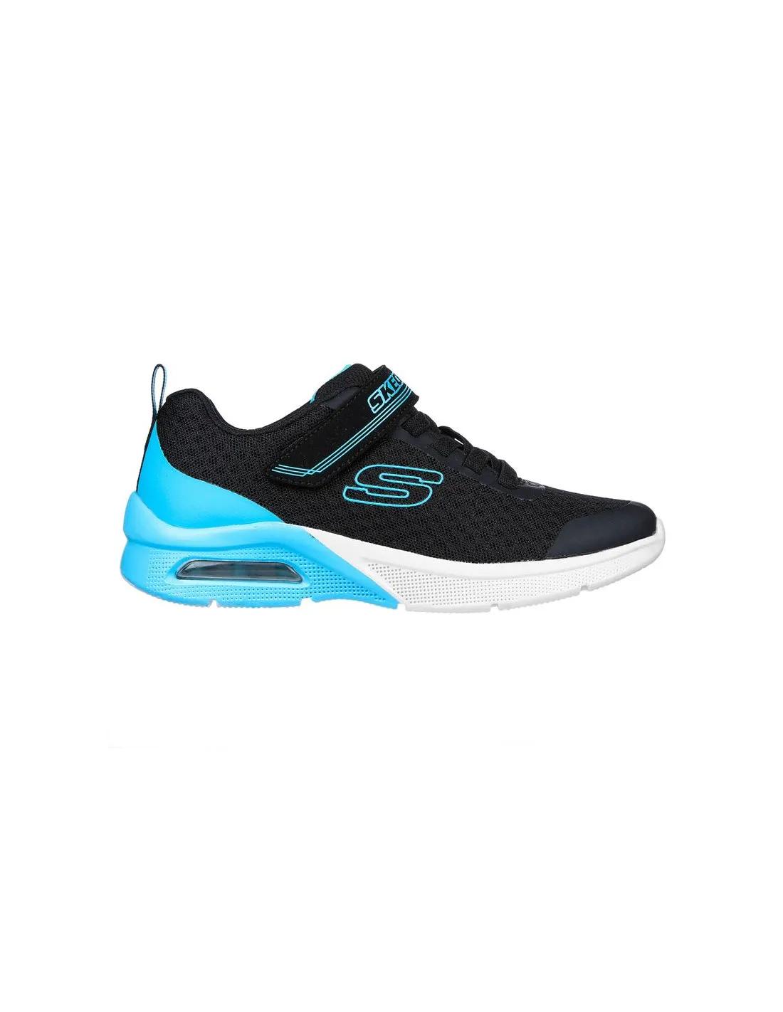 ZAPATILLAS SKECHERS MICROSPEC MAX  EPIC BRIGHTS NEGRO NIñA