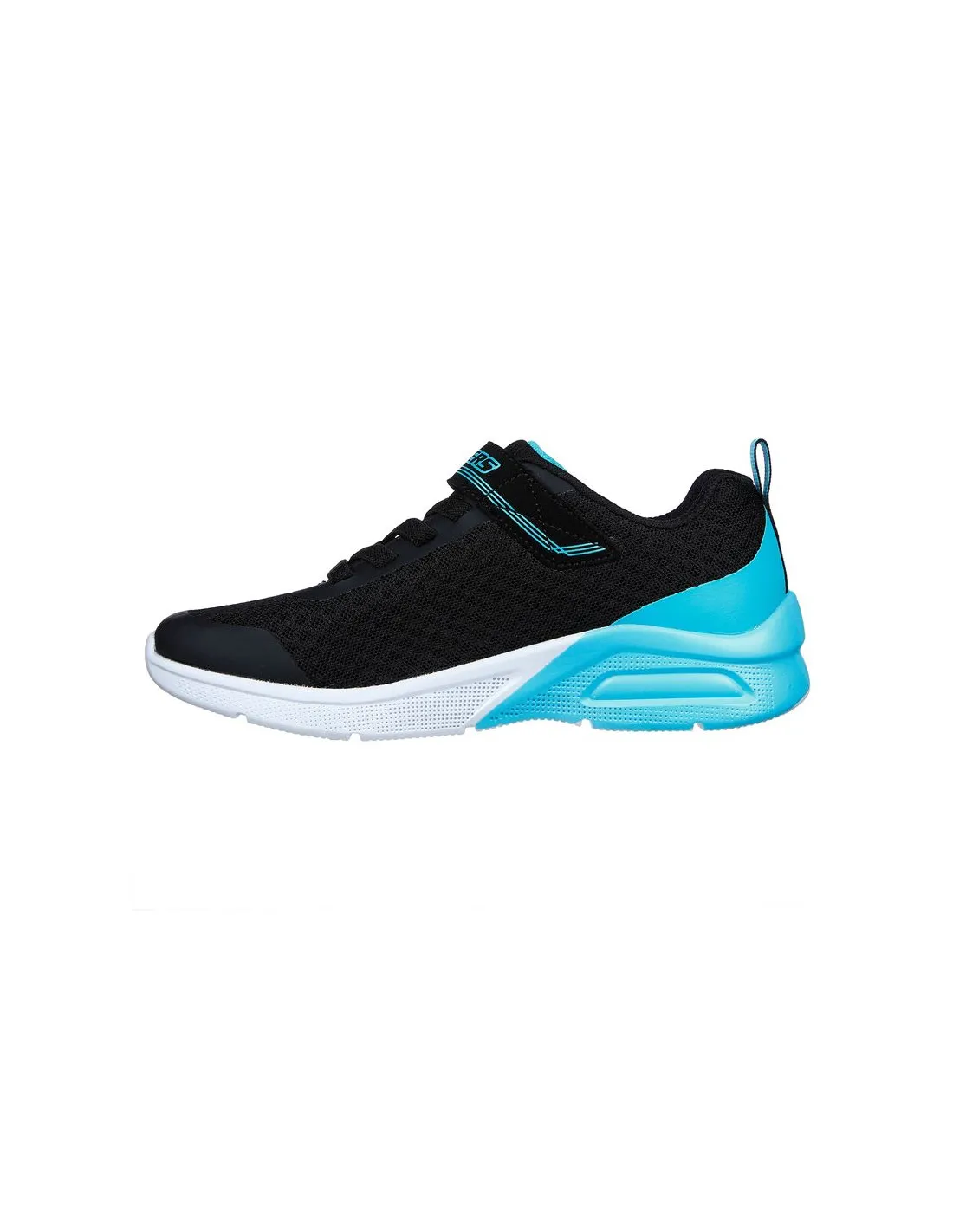 ZAPATILLAS SKECHERS MICROSPEC MAX  EPIC BRIGHTS NEGRO NIñA