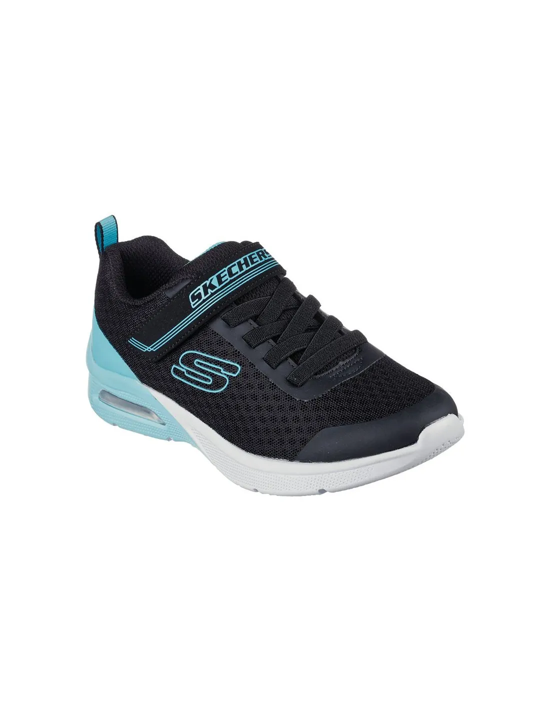 ZAPATILLAS SKECHERS MICROSPEC MAX  EPIC BRIGHTS NEGRO NIñA