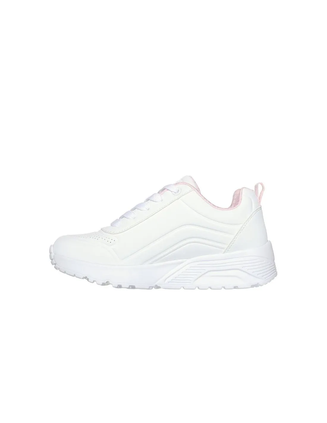 ZAPATILLAS SKECHERS UNO LITE  EASY ZIP NIñA BLANCO