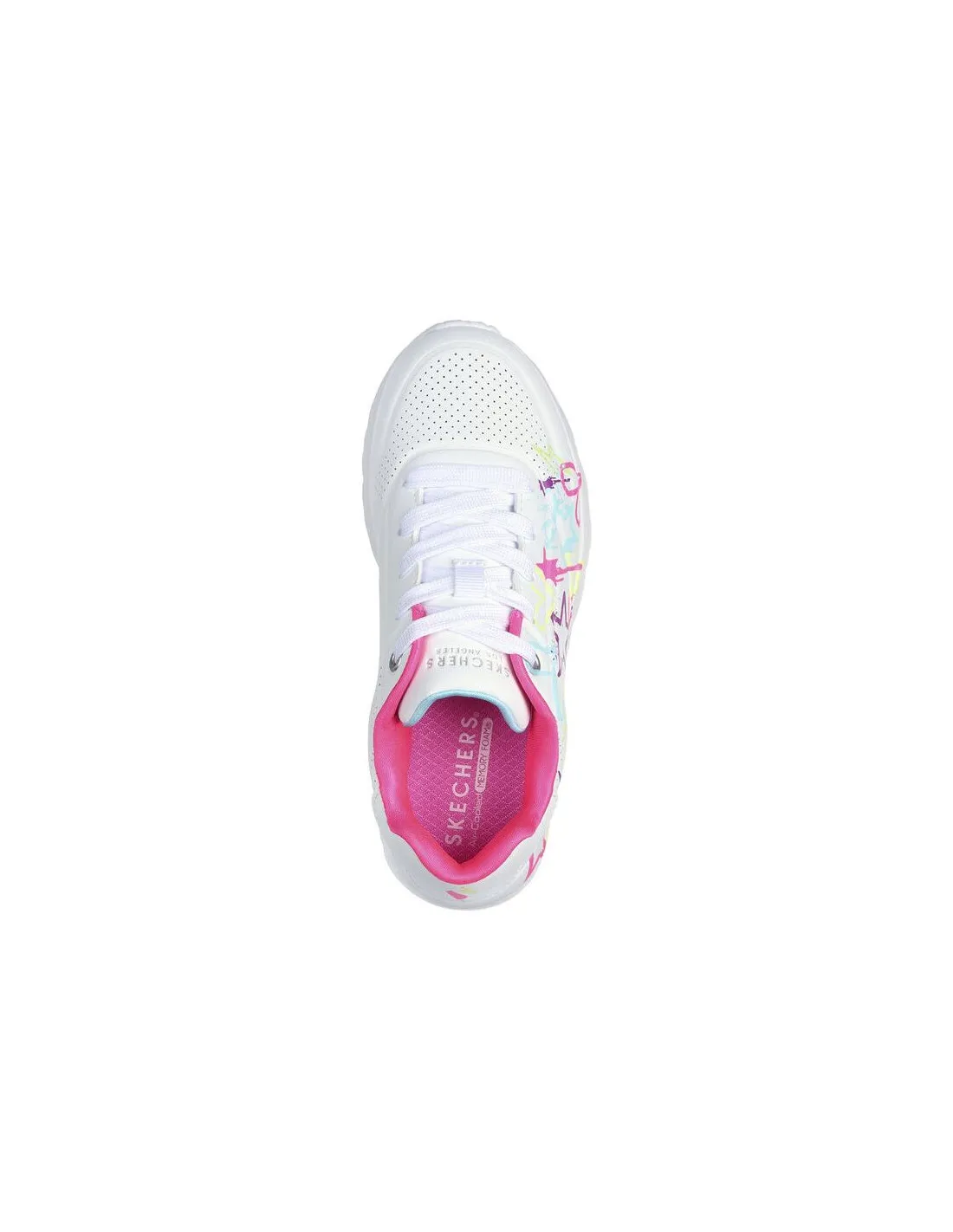 ZAPATILLAS SKECHERS UNO LITE  MY DRIP NIñA BLANCO