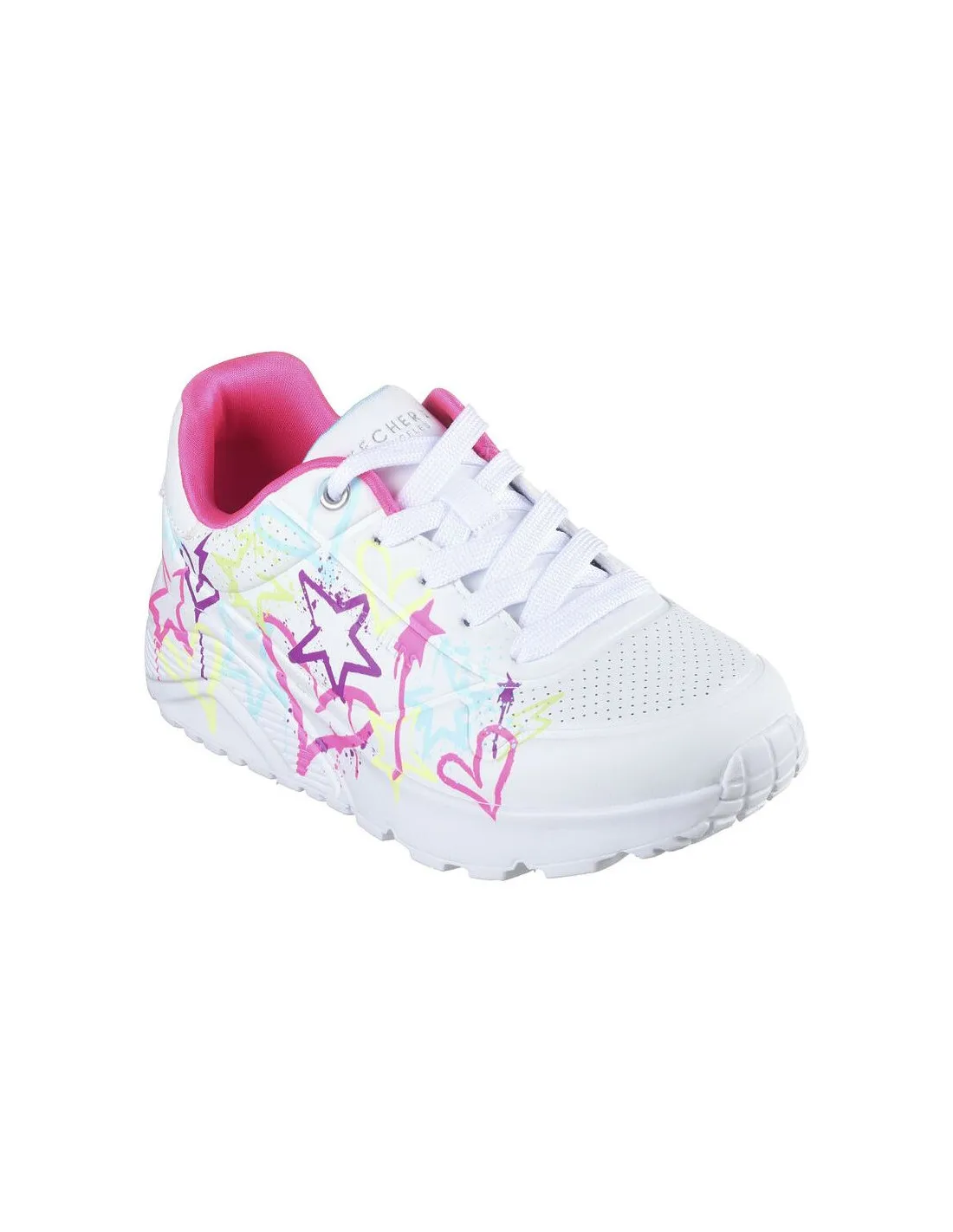 ZAPATILLAS SKECHERS UNO LITE  MY DRIP NIñA BLANCO