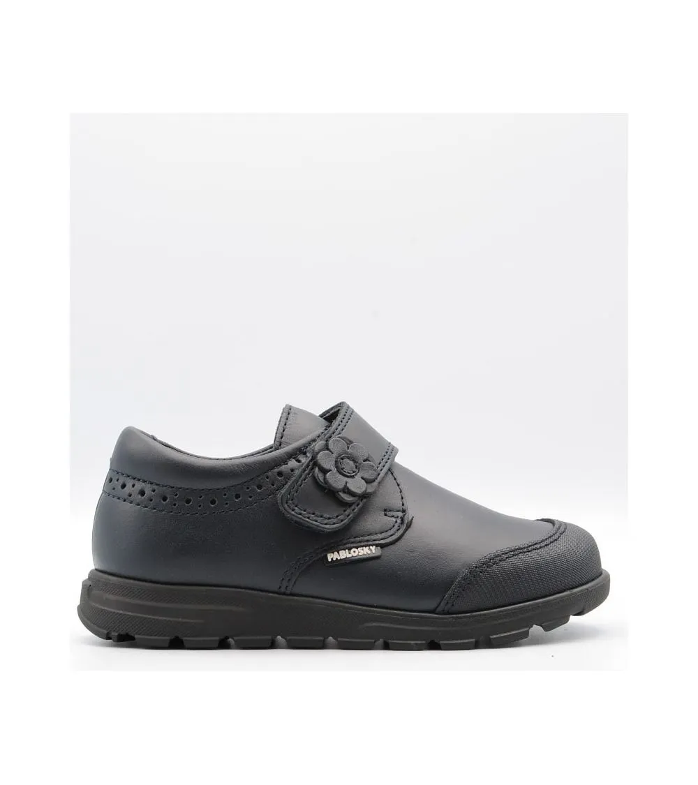 ZAPATO COLEGIAL PABLOSKY  NIÑA MARINO VELCRO CERRADO