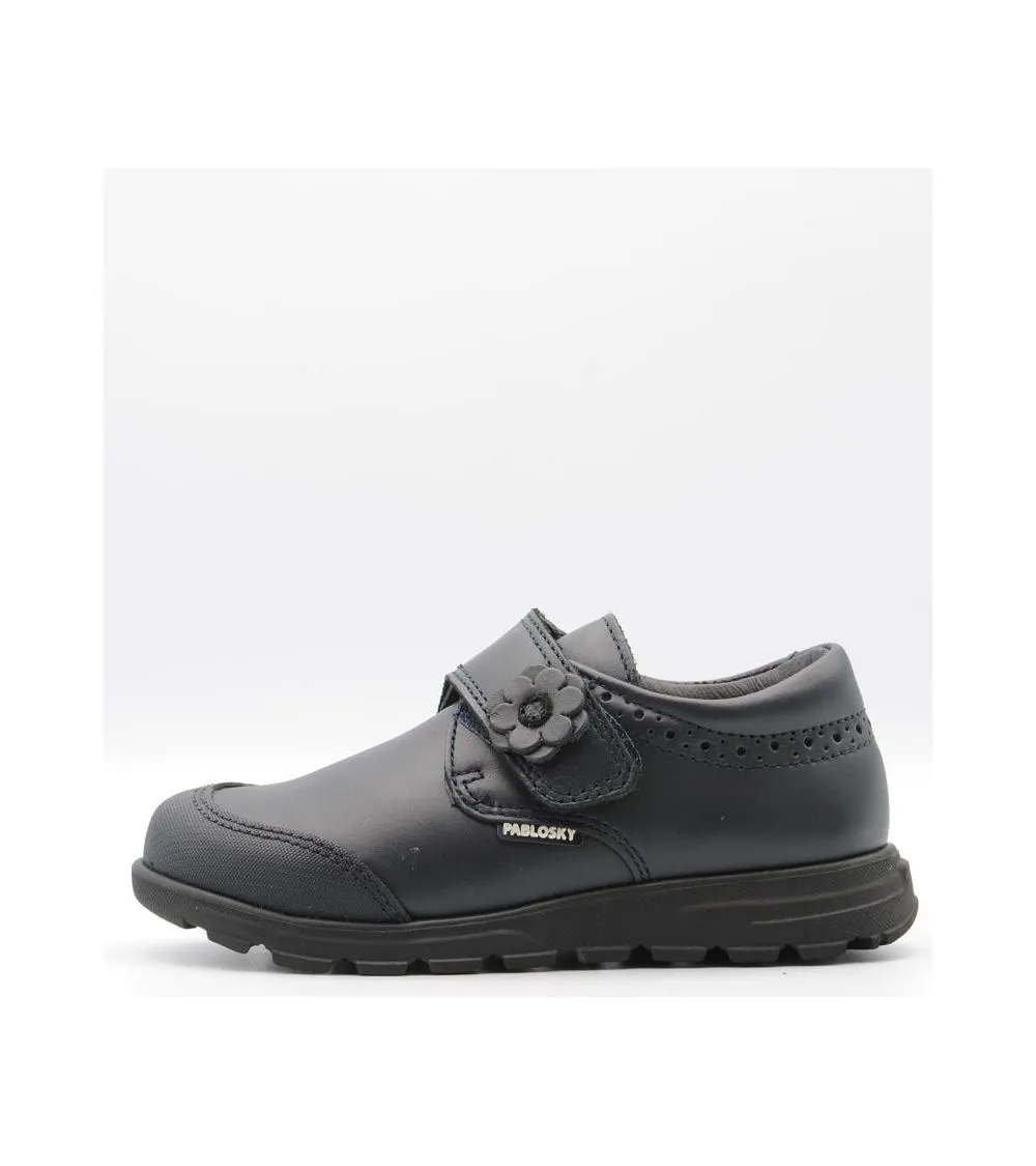 ZAPATO COLEGIAL PABLOSKY  NIÑA MARINO VELCRO CERRADO