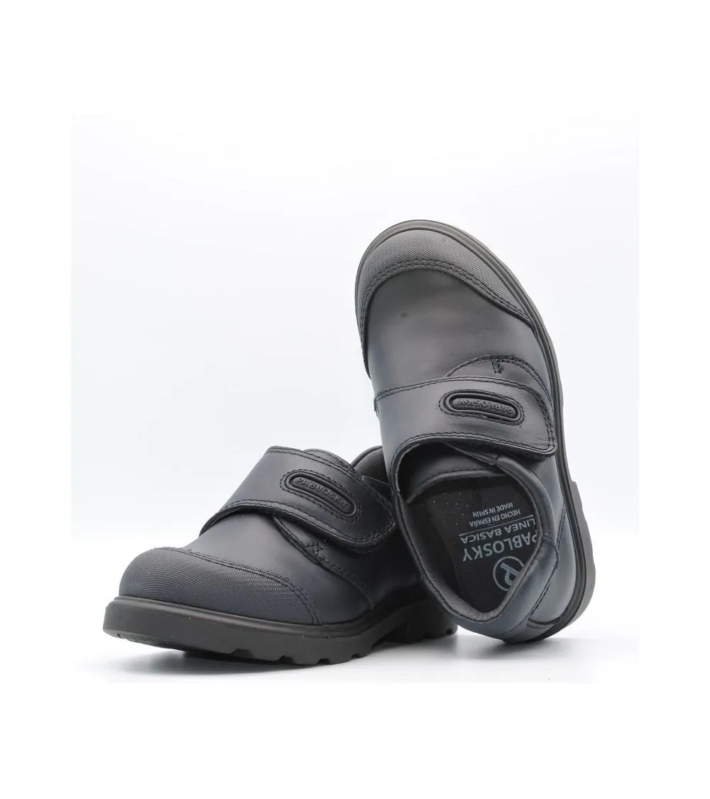 ZAPATO COLEGIAL PABLOSKY NIÑO MARINO VELCRO