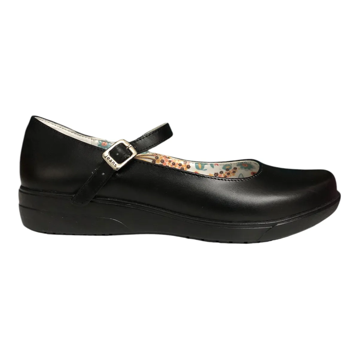 Zapato Napa Negro Escolar Para Niña Moda Jeans Shoes