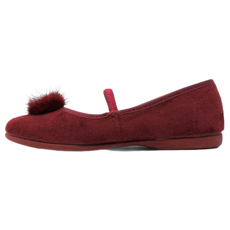 Zapatos de niña con pompon