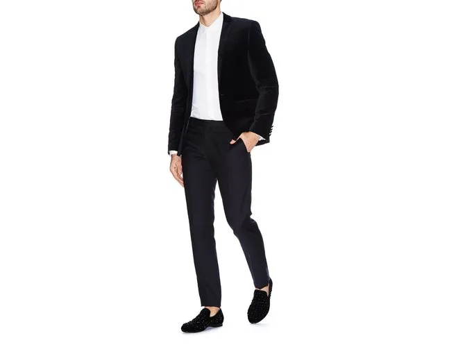 Zapatos de terciopelo Jimmy Choo Sloane Negro 