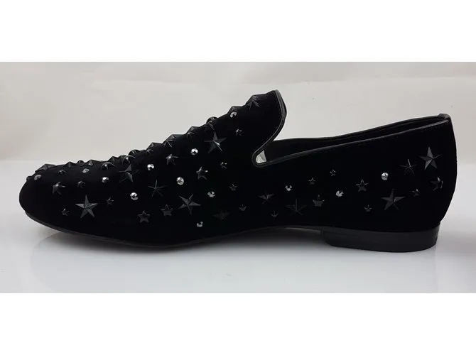 Zapatos de terciopelo Jimmy Choo Sloane Negro 