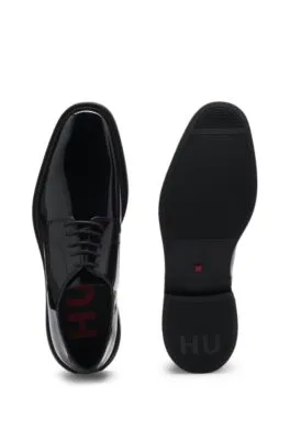 Zapatos Derby de charol con cordones