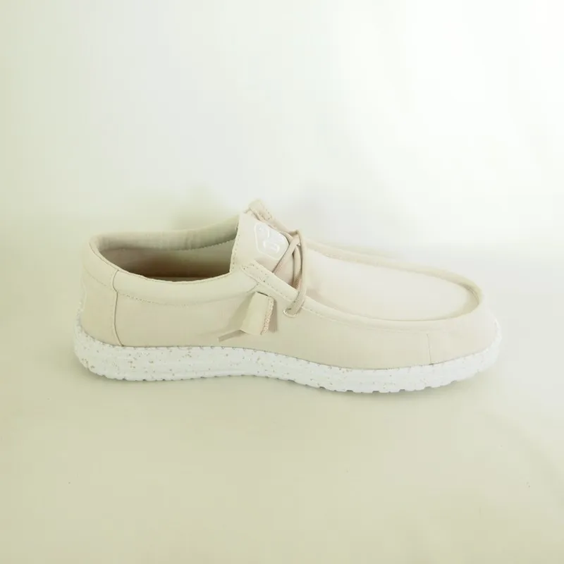 Zapatos Hey Dude 40009 Wally Slup Canvas Beige
