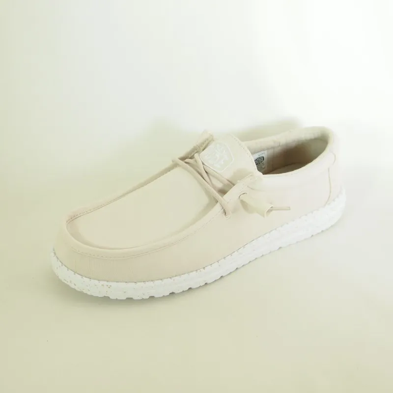 Zapatos Hey Dude 40009 Wally Slup Canvas Beige