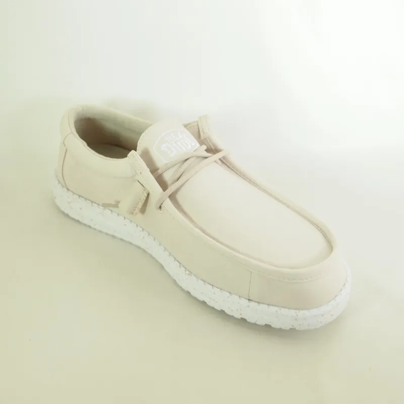Zapatos Hey Dude 40009 Wally Slup Canvas Beige