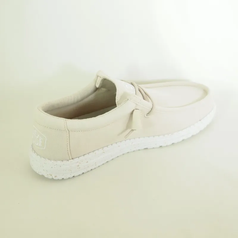 Zapatos Hey Dude 40009 Wally Slup Canvas Beige