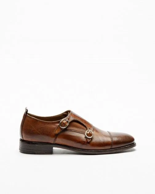 Zapatos Monkstrap PROF 7210 Camel