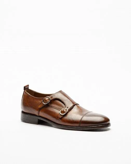 Zapatos Monkstrap PROF 7210 Camel