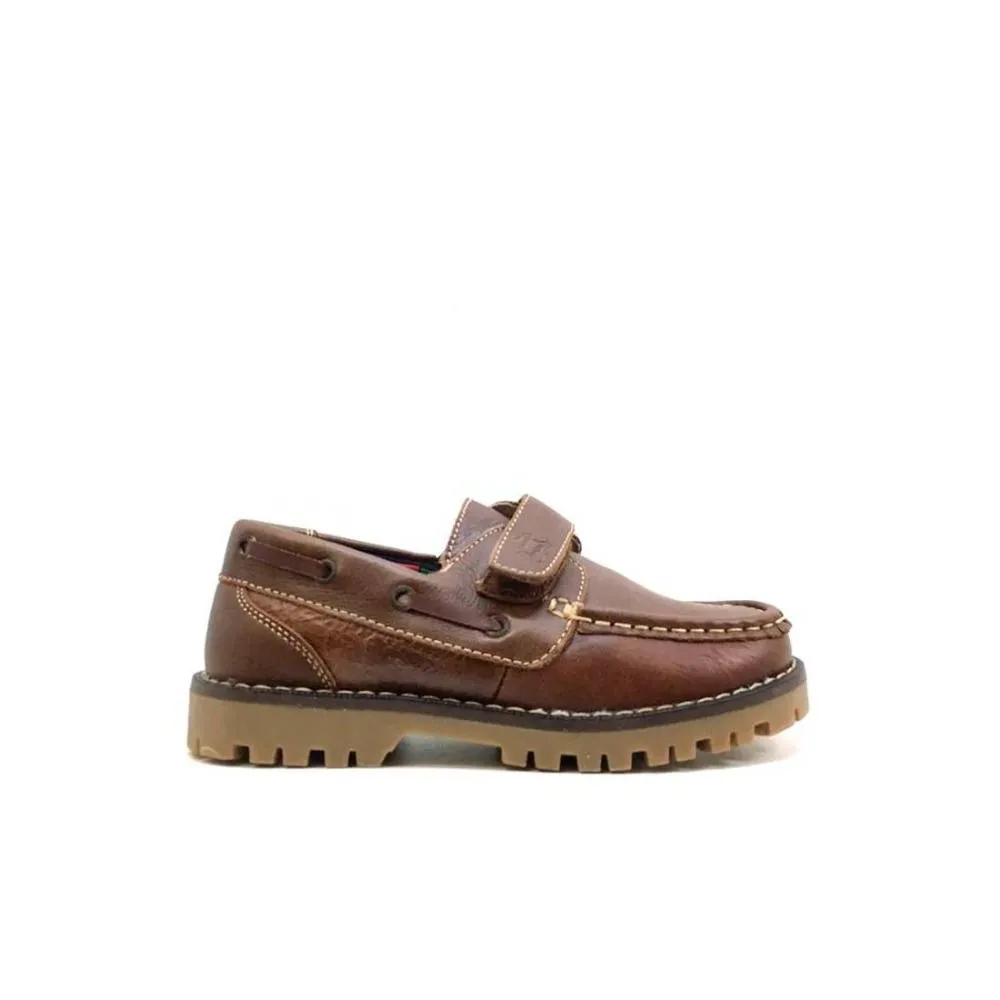 Zapatos Náuticos Niño en Piel cuero