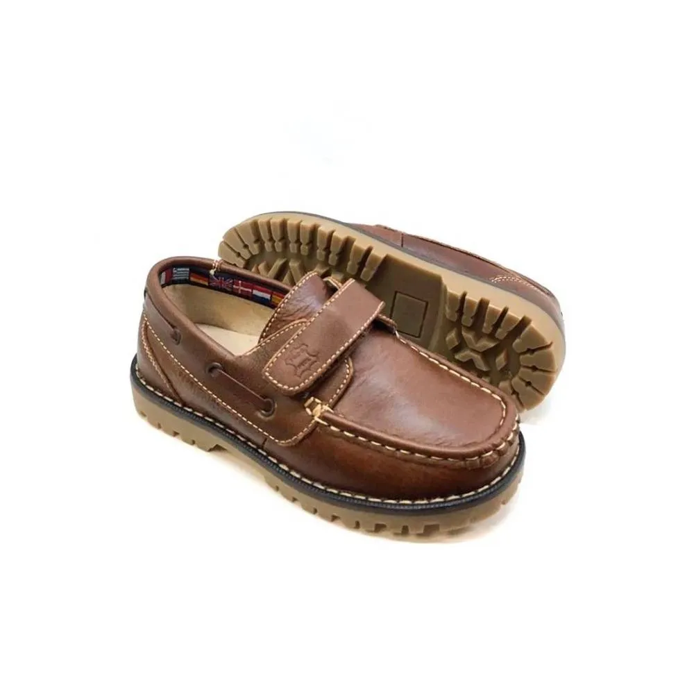 Zapatos Náuticos Niño en Piel cuero