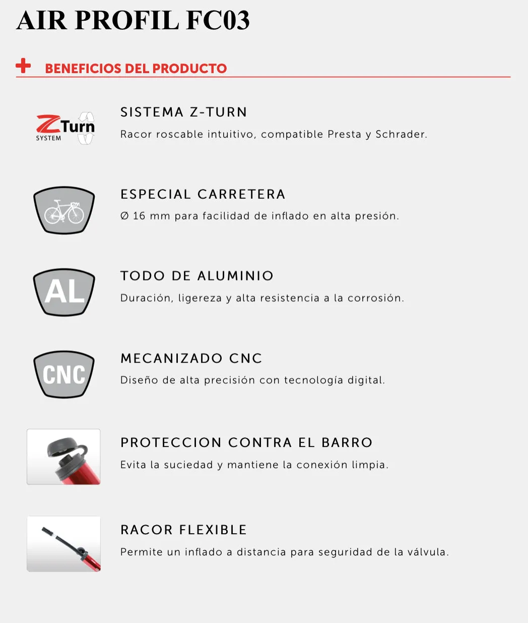 ZEFAL Bomba AIR PROFIL FC03 Mini